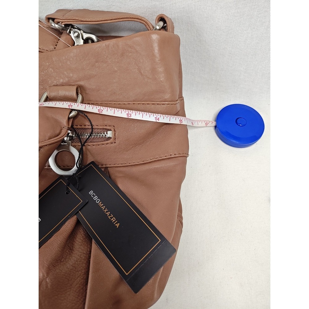 BCBGMAXAZRIA Praline Leather Handbag Satchel Crossbody Bag NWT CLB206BZ-869 NS - Picture 15 of 16